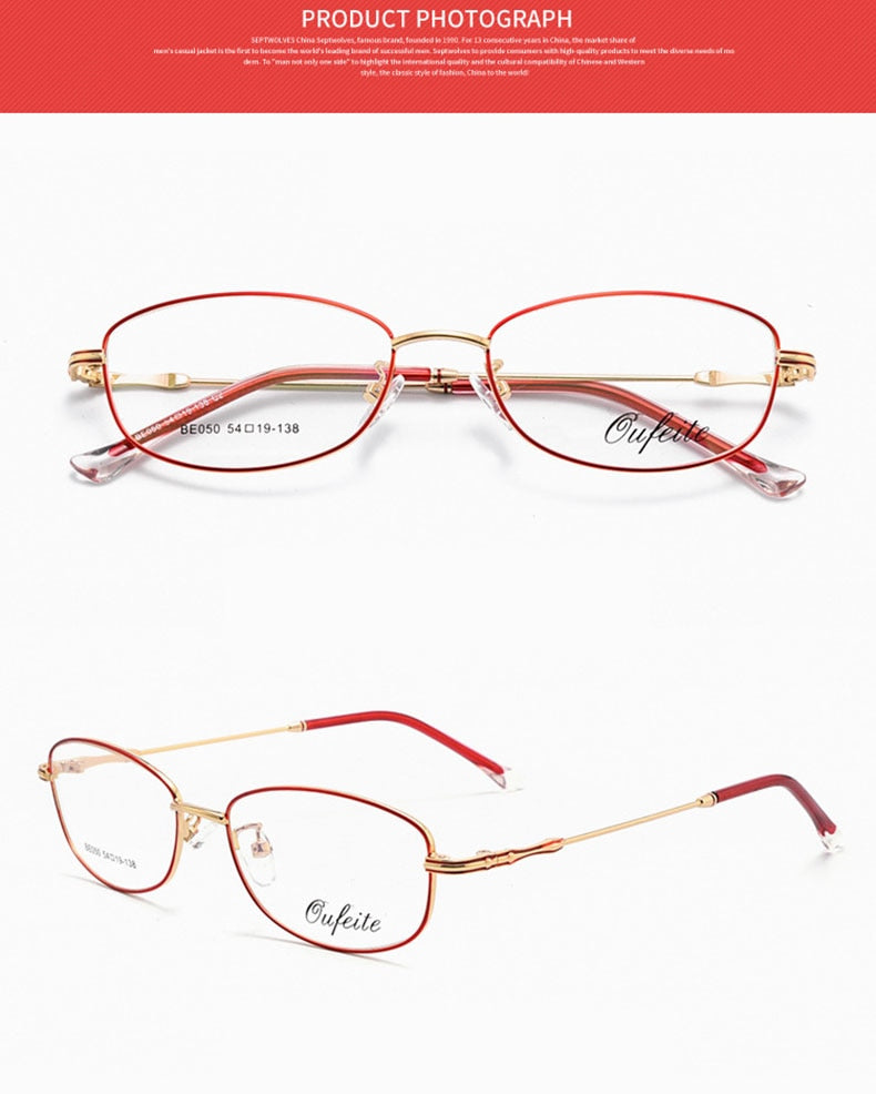 Reven Jate Full Rim Rectangle Eyeglasses Alloy Women's 050 Frames Reven Jate   