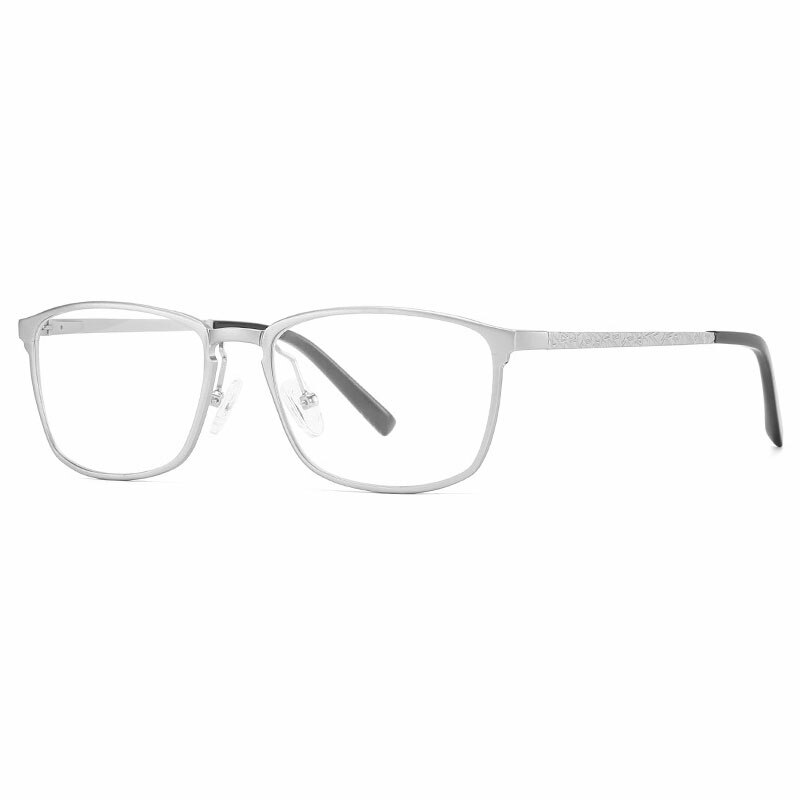 Hotochki Unisex Full Rim Aluminum Magnesium Alloy Frame Eyeglasses 6266 Full Rim Hotochki Silver  