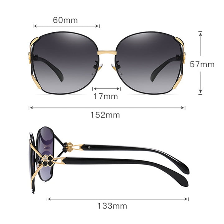 KatKani Women's Full Rim Alloy Frame Polarized Lens Sunglasses K8810 Sunglasses KatKani Sunglasses   
