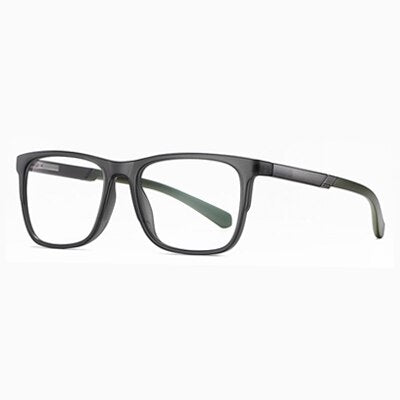Ralferty Men's Eyeglasses Square Tr90 Anti-Glare D2309 Frame Ralferty C4 Clear Gray  