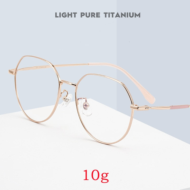 Yimaruili Unisex Full Rim Polygon TR 90 Resin β Titanium Frame Eyeglasses 32209 Full Rim Yimaruili Eyeglasses   