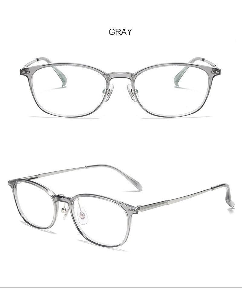 Aissuarvey Oval Titanium Acetate Full Rim Frame Eyeglasses Unisex Full Rim Aissuarvey Eyeglasses   