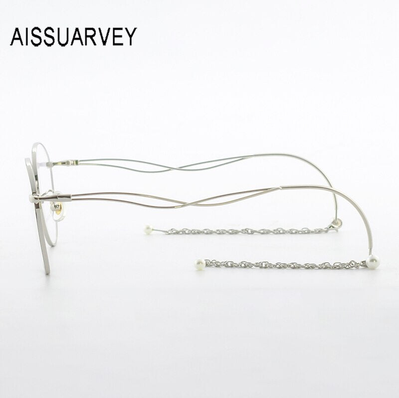 Aissuarvey Alloy Full Rim Round Cat Eye Frame Eyeglasses 0195 Full Rim Aissuarvey Eyeglasses   