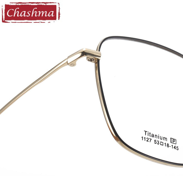 Unisex Titanium Full Rim Frame Eyeglasses 1127 Full Rim Chashma   