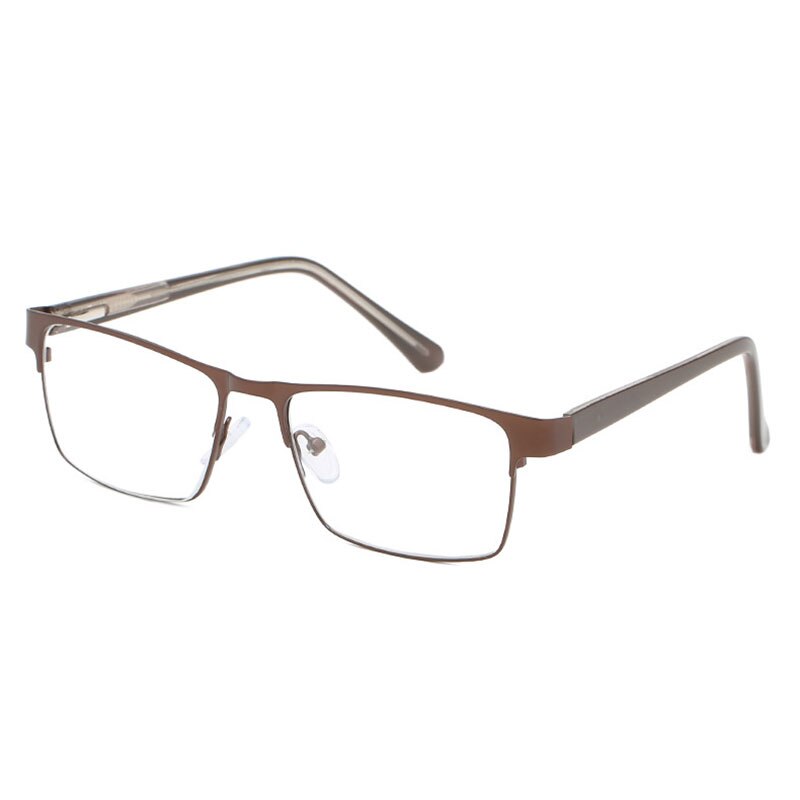 Hotony Men's Full Rim Square Alloy Frame Reading Glasses R89865 Reading Glasses Hotony   