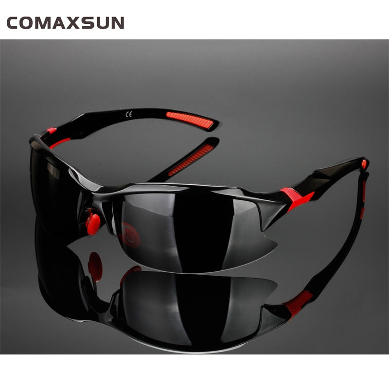 Men's Polarized Cycling Glasses Sport Sunglasses XQ129 Sunglasses Comaxsun Sty1 Black Red China 