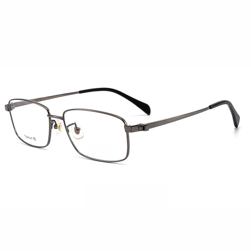 Hotochki Men's Full Rim Titanium Frame Eyeglasses 8357 Full Rim Hotochki gray  