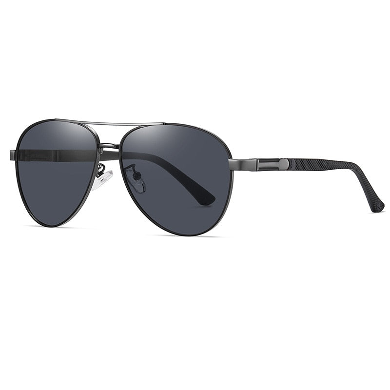 KatKani Men's Full Rim Aviator Alloy Frame Polarized Sunglasses 6319 Sunglasses KatKani Sunglasses Gun C31 Other 