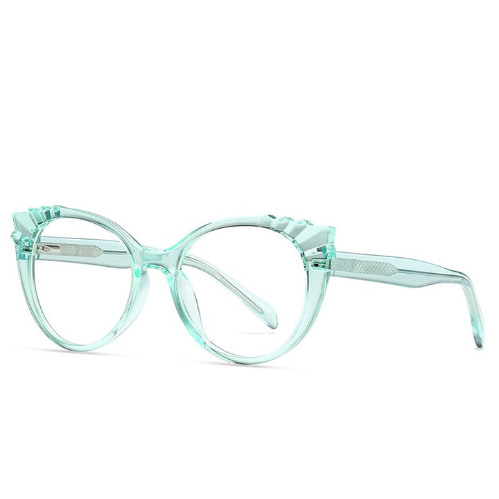Women's Eyeglasses Tr90 Cp Transparent Frame Oval Frame 2037 Frame Gmei Optical C6  