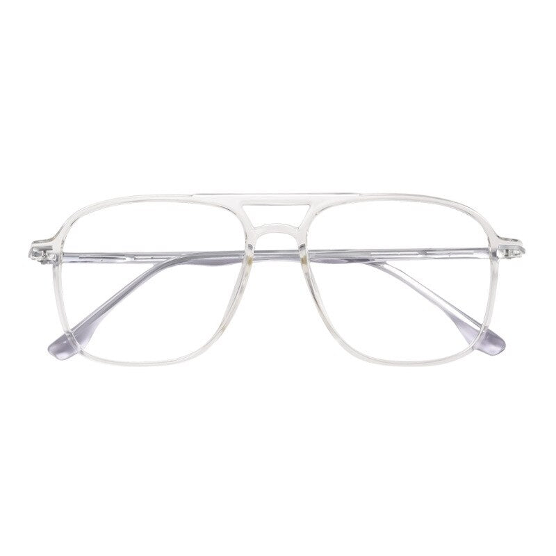 Yimaruili Unisex Full Rim Double Bridge Frame Eyeglasses 6536 Full Rim Yimaruili Eyeglasses   