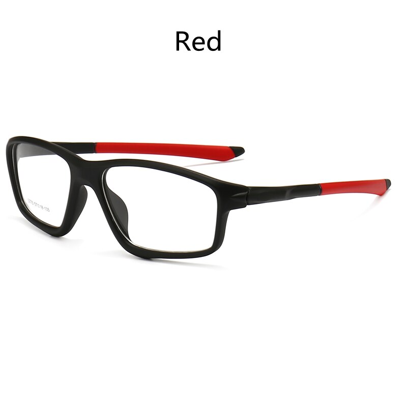 KatKani Men's Full Rim TR 90 Resin Frame Sports Eyeglasses 5773 Sport Eyewear KatKani Eyeglasses Red  