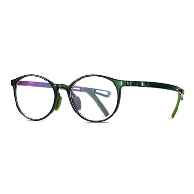 Ralferty Kids' Eyeglasses Ultra-Light Tr90 D5108 Frame Ralferty C6 Light Green  