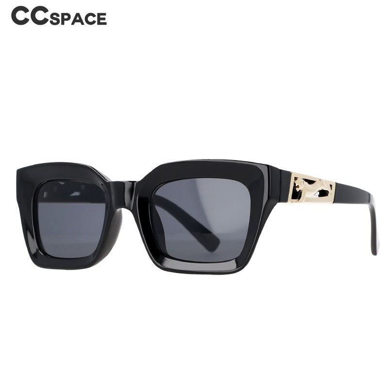 CCSpace Women's Full Rim Square Cat Eye Resin Frame Sunglasses 51119 Sunglasses CCspace Sunglasses   