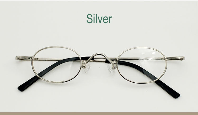Unisex Oval Full Rim Reading Glasses Alloy Frame Reading Glasses Yujo China 0 Silver
