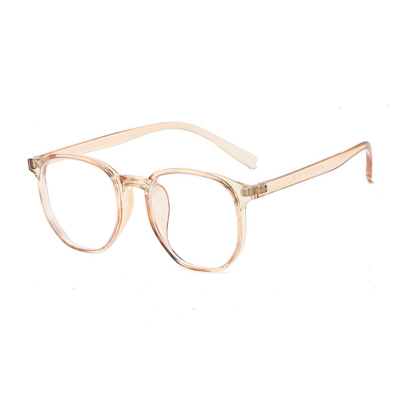 KatKani Unisex Full RIm Square TR 90 Frame Eyeglasses 272219 Full Rim KatKani Eyeglasses Light Tea  