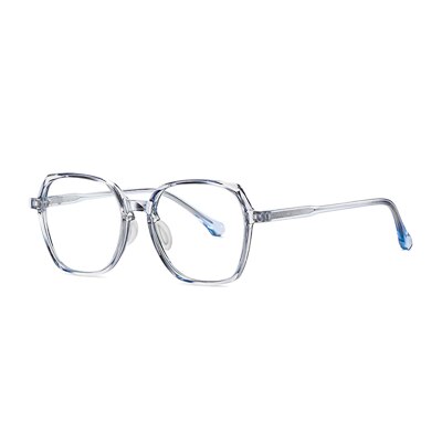 Ralferty Unisex Eyeglasses Anti-glare Big Square Anti Blue Light D208 Anti Blue Ralferty C120 Blue  