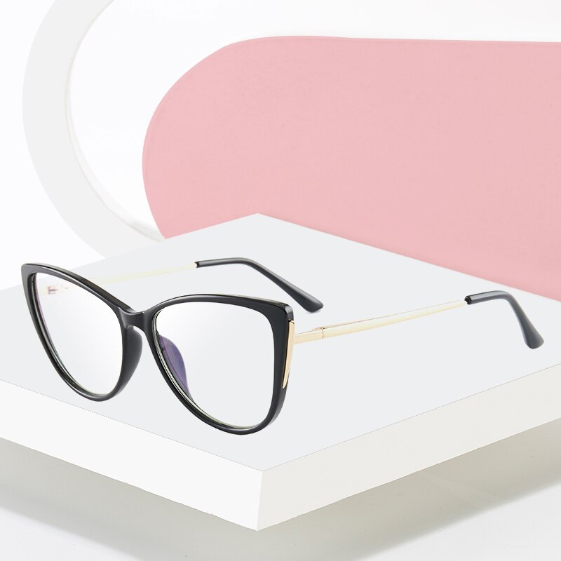 Hotony Women's Full Rim TR 90 Resin Cat Eye Frame Eyeglasses 7016 Full Rim Hotony   