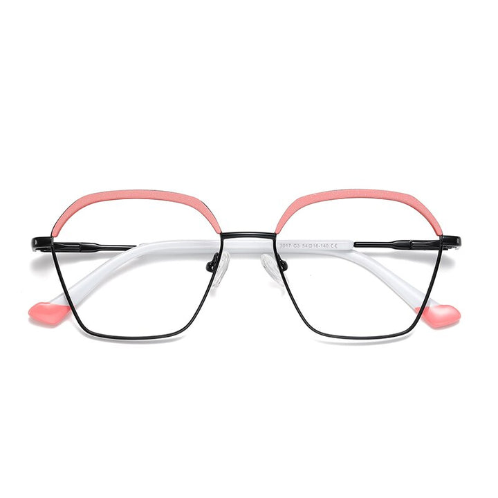 Gmei Women's Full Rim Alloy Square Frame Eyeglasses 3017 Full Rim Gmei Optical C3  