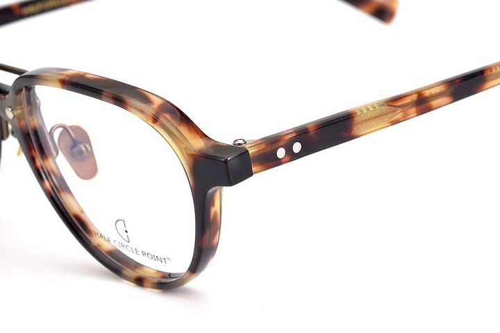 Aissuarvey Round Light Acetate Full Rim Double Bridge Frame Eyeglasses Full Rim Aissuarvey Eyeglasses   