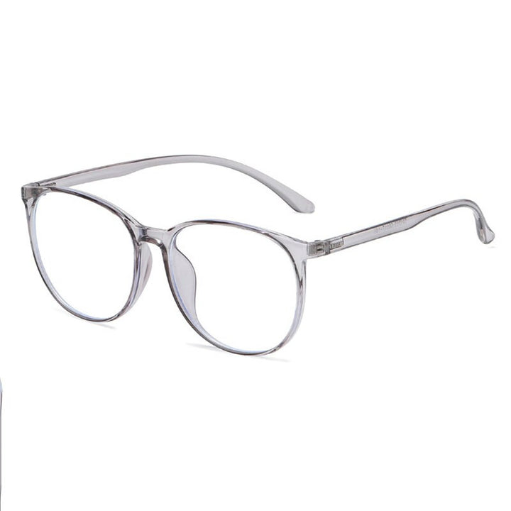 Hotony Unisex Full Rim  TR 90 Round Frame Eyeglasses 30005 Full Rim Hotony gray  