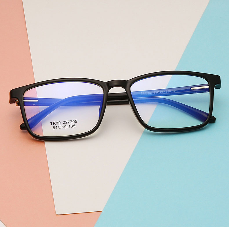 Hotony Unisex Full Rim TR 90 Resin Rectangle Frame Eyeglasses 227 Full Rim Hotony   