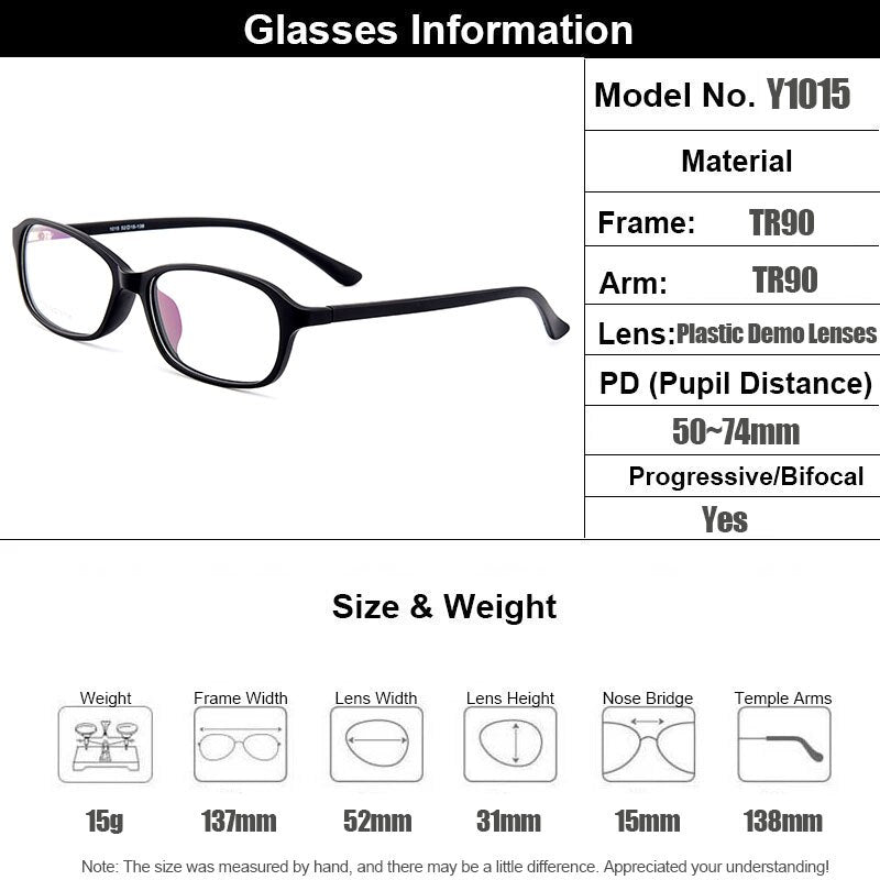 Gmei Women's Eyeglasses Ultralight Flexible Tr90 Y1015 Full Rim Gmei Optical   