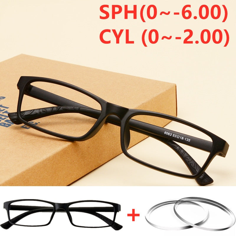 Yimaruili Unisex Full Rim TR 90 Resin Frame Customizable Lens Eyeglasses 6063 Full Rim Yimaruili Eyeglasses   