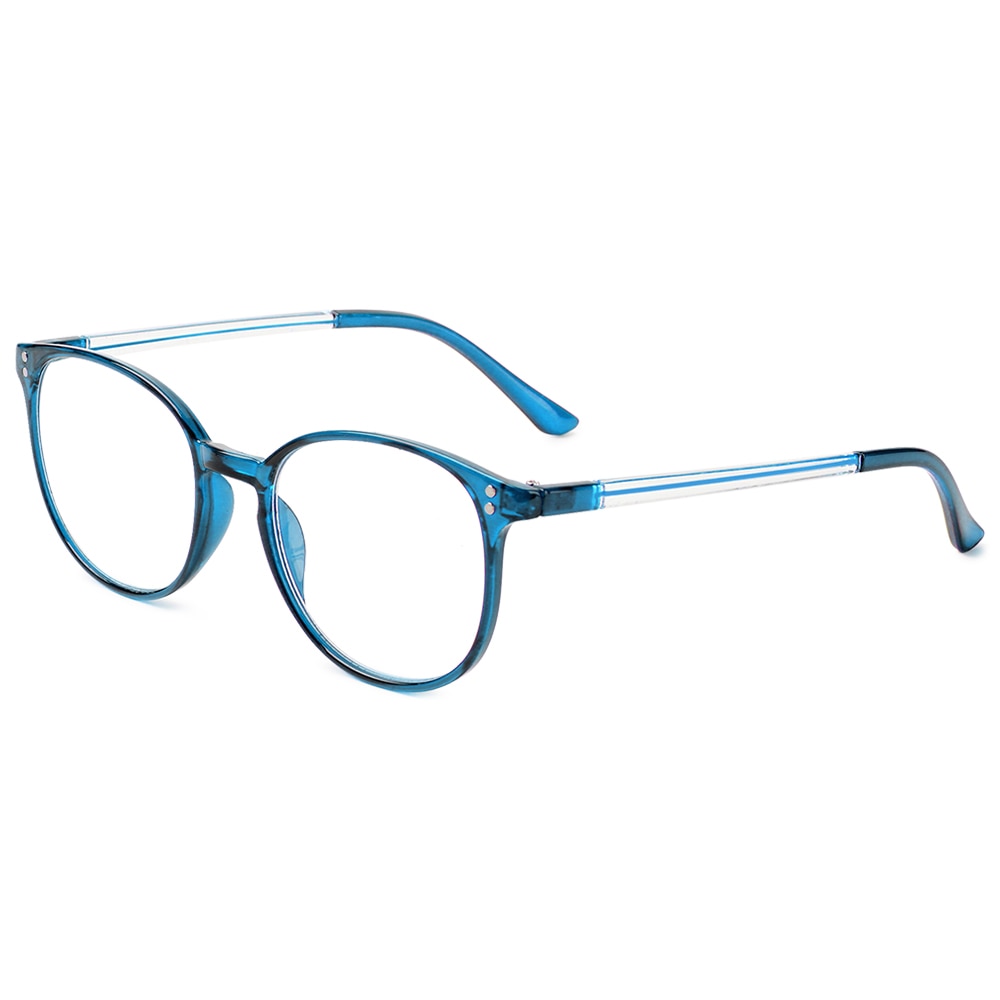 High-Definition Reading Glasses Unisex Ultralight Pc Frames Glasses Vision Care Eyewear +1.00~4.00 Reading Glasses Gootrades +100 Blue 