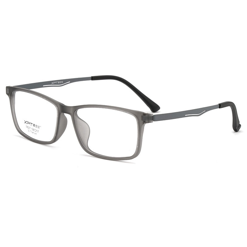 Yimaruili Men's Full Rim Titanium Frame Eyeglasses 9827 Full Rim Yimaruili Eyeglasses Gray  