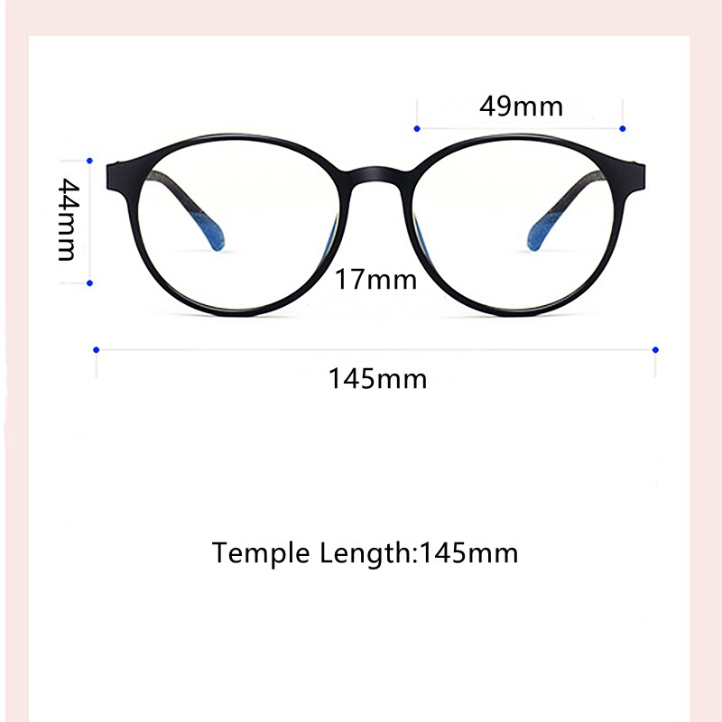 Yimaruili Unisex Full Rim Round Titanium Frame Eyeglasses 8882 Full Rim Yimaruili Eyeglasses   