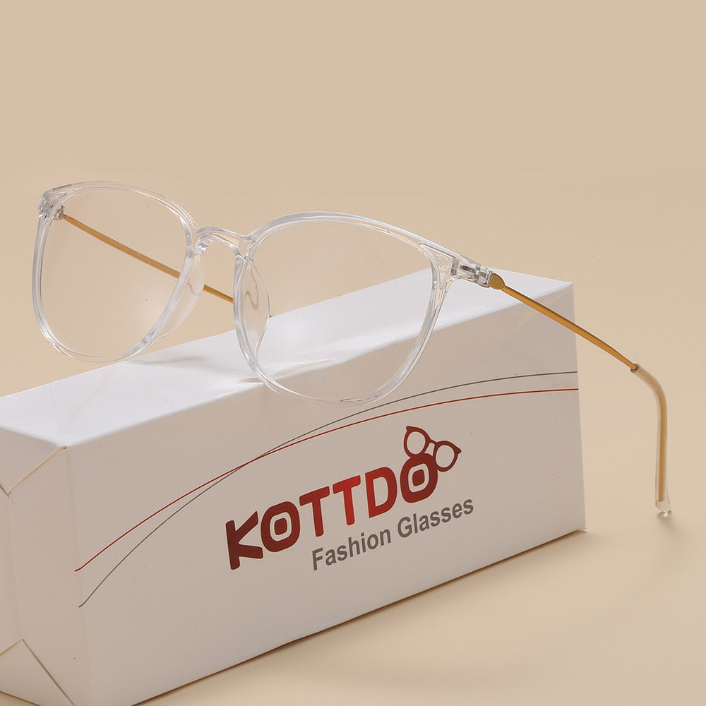 Kottdo Unissex Full Rim Square Polycarbonate Eyeglasses K872 Full Rim Kottdo   