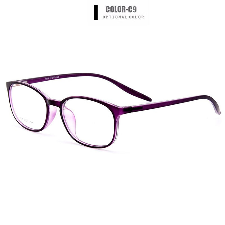 Women's Eyeglasses Ultralight Flexible Tr90 Y1025 Frame Gmei Optical C9  