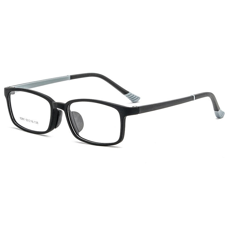 Aissuarvey Children's Rectangular Full Rim Sports Frame Unisex Eyeglasses 8091 Sport Eyewear Aissuarvey Eyeglasses gray  