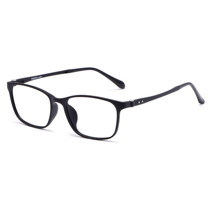 Yimaruili Unisex Full Rim Ultem/Steel Frame Eyeglasses 1939TR Full Rim Yimaruili Eyeglasses Black  