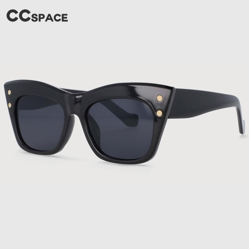 CCSpace Women's Full Rim Oversized Cat Eye Resin Frame Sunglasses 53977 Sunglasses CCspace Sunglasses   