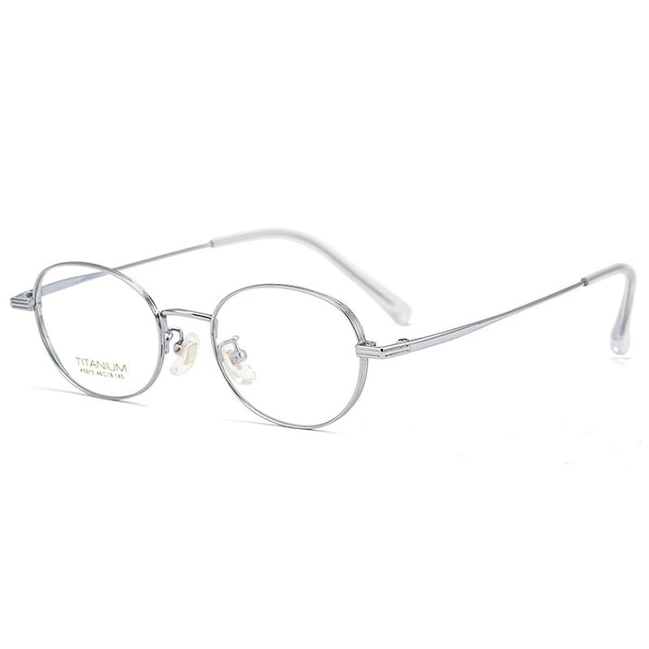 Muzz Unisex Full Rim Square Oval Titanium Frame Eyeglasses Mk5015 Full Rim Muzz C5  