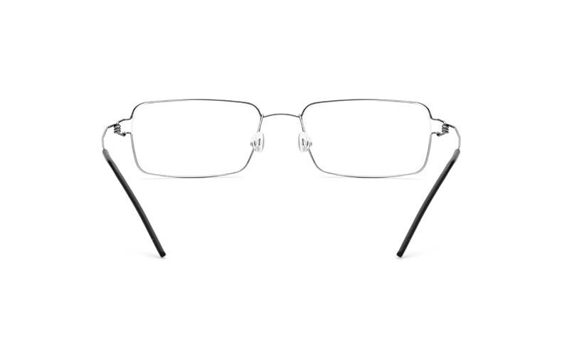 Hdcrafter Unisex Full Rim Rectangle Titanium Alloy Screwless Frame Eyeglasses 28606 Full Rim Hdcrafter Eyeglasses   