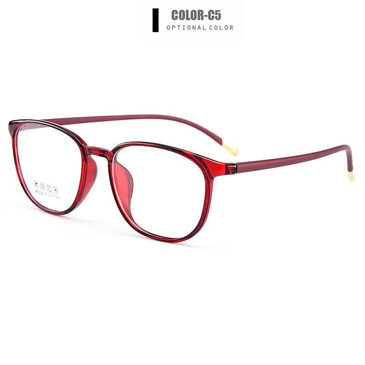 Women's Eyeglasses Ultralight Tr90 Frame Plastic M5004 Frame Gmei Optical C5  