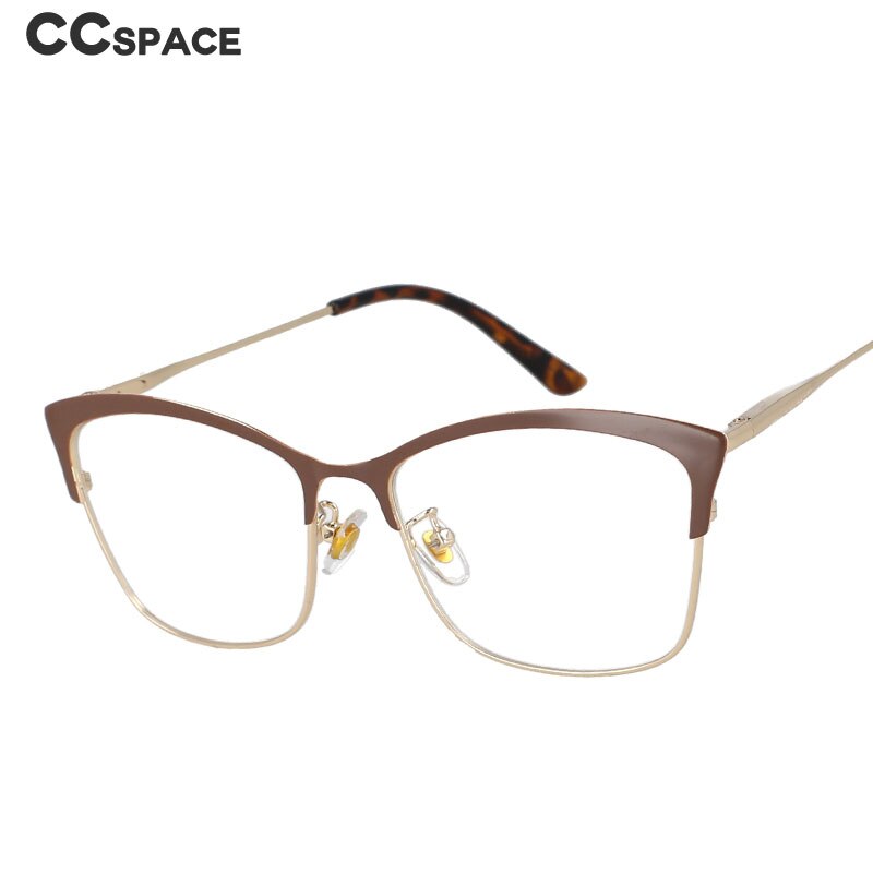 CCSpace Women's Full Rim Square Cat Eye Tr 90 Alloy Frame Eyeglasses 51097 Full Rim CCspace   
