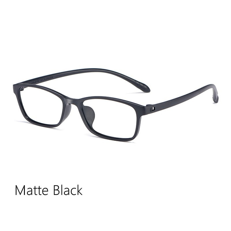 Yimaruili Unisex Eyeglasses Plastic Tr90 X1 Man X2 Woman 7g Frame Yimaruili Eyeglasses WOMEN Matte Black  