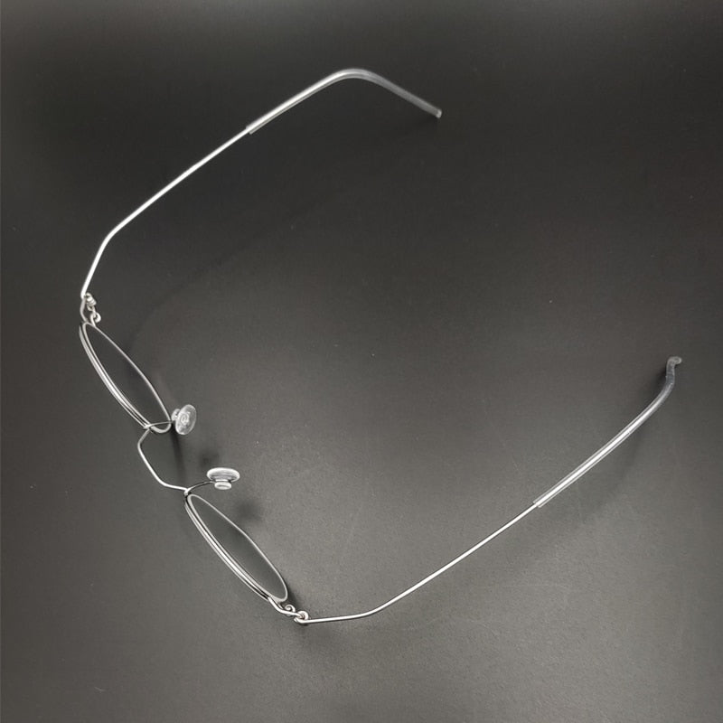 Unisex Polygonal Handcrafted Frame Eyeglasses Customizable Lenses Frame Yujo   