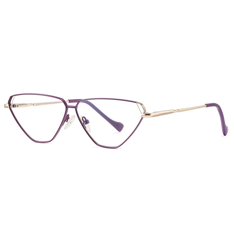 Women's Eyeglasses Anti Blue Ray Light Blocking Alloy 3023 Frame Reven Jate C6  