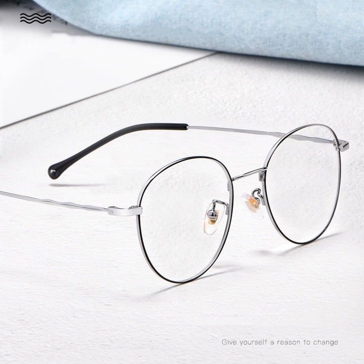 Yimaruili Unisex Full Rim Round Titanium Frame Eyeglasses 2011 Full Rim Yimaruili Eyeglasses   