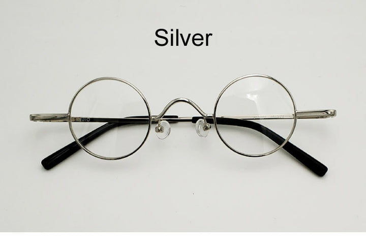 Unisex John Lennon Style Alloy Frame Reading Glasses 811001 Reading Glasses Yujo Silver China 