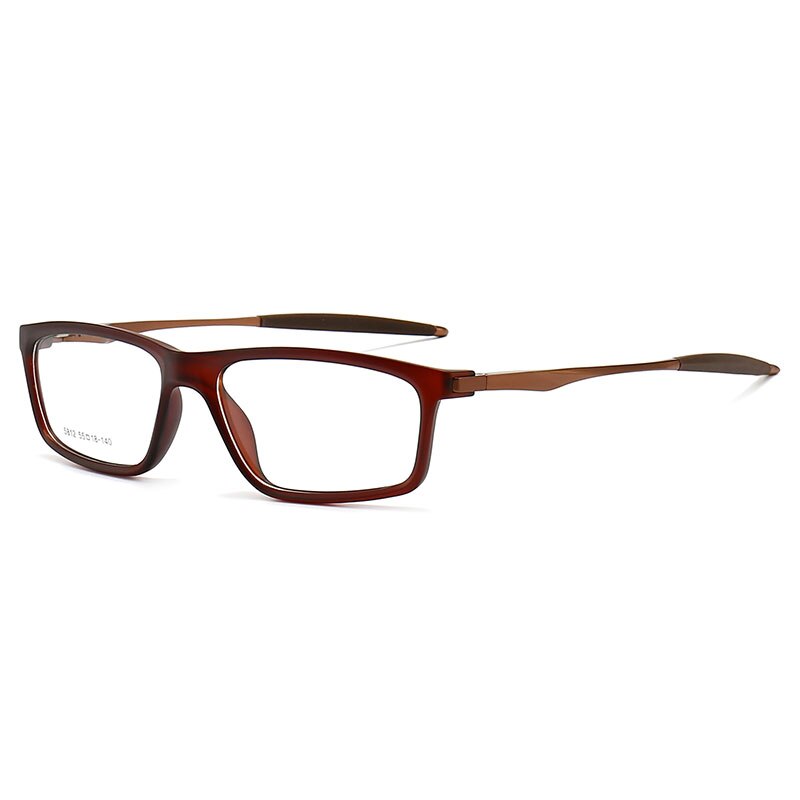 Hotochki Unisex Full Rim PC Plastic Resin Frame Eyeglasses 5812 Full Rim Hotochki Dark Red  