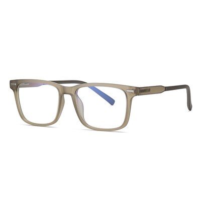 Ralferty Men's Eyeglasses TR90 Square Anti Blue Light D2323-1 Anti Blue Ralferty C282 Light Brown  