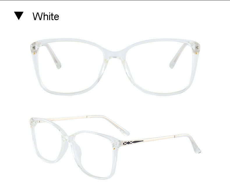 Hotony Women's Full Rim TR 90 Resin Square Frame Eyeglasses 7034 Full Rim Hotony   