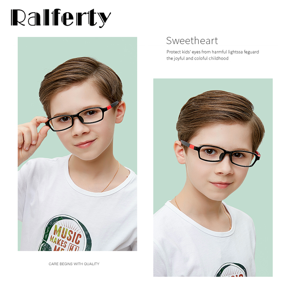 Ralferty Kids' Eyeglasses Super Flexible Silicone D5120 Frame Ralferty   