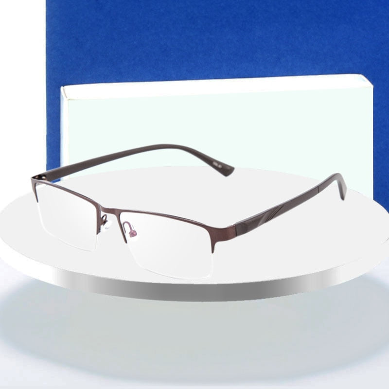 Hotochki Unisex Semi Rim Alloy Frame Eyeglasses 16019 Semi Rim Hotochki   