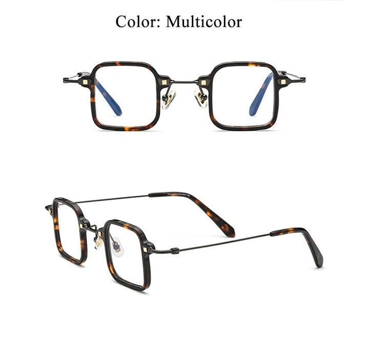 Bclear Unisex Eyeglasses Acetate Titanium Brsun001 Frame Bclear Multicolor 36mm  